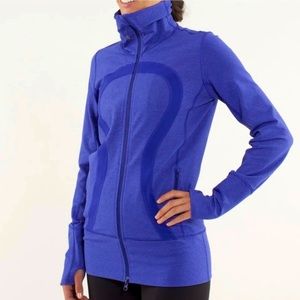 Lululemon Stride Jacket Tonka Stripe Pigment Blue